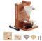 i Cafilas Tragbare Filter Kaffeemaschine,herausnehmbarer Tragbar Kaffeemaschine für Zuhause Reisen Camping | 300ml,400W, Brown | Elektrische Kaffeemaschine Mini (Braun)