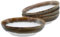CreaTable, 21691, Serie Cascade, 4-teiliges Geschirrset, Poke Bowl Set aus Steinzeug, spülmaschinen- und mikrowellengeeignet, Qualitätsproduktion