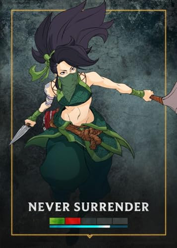 Displate - Poster aus Metal - WALL ART - League of Legends - League of Legends Graphics Never Surrender - Größe L - 67,5x48cm Matt