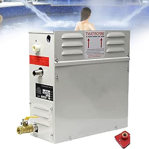Generatore di doccia a vapore Kit per bagno Sauna SPA, Generatore di bagno Sauna Sauna Generatore di vapore per sauna Bagno Doccia a casa,6KW