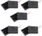 Lot de 5 supports de piles AAA x 4 avec couvercle, interrupteur ON/OFF en plastique pour piles - Avec interrupteur et fils