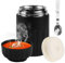 JGCJGG Boîte Repas Isotherme Inox, Bento Lunch Box avec Cuillère, Gamelle Isotherme Chaud Anti-fuite, Boîte Dejeuner Isotherme, Récipient Isotherme Alimentaire, pour Camping Randonnée École Bureau
