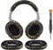 SOULWIT Ear Pads Cushions + Headband + Silicone Earpads Cover Protector, Replacement Kit for ATH M50, M50X, M50XWH, M50XBT, M50XBT2, M50S/LE Headphones, Replacement Repair Part (Black Gold)
