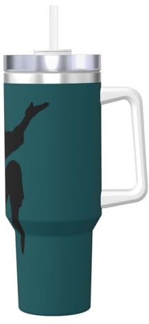 Karate Men - Taza de café aislada de acero inoxidable de 40 onzas, termo para viajes, hogar, oficina, uso al aire libre