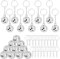 20 Stück Discokugel Klein, 3cm Discokugel Schlüsselanhänger, Silber Discokugel Mini Disco Kugeln Hängekugel Disco Ball, Spiegelkugel Discokugel Anhänger für Weihnachten Party Deko