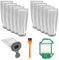 KYYGKY 10 PCS Sac Aspirateur Kobold Vk7, Sac Aspirateur Vorwerk, Sac de Rechange pour Aspirateur, Sac à Poussière de Rechange avec 4 Filtres Moteur + 1 Brosse de Nettoyage