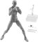 Künstler Manikin Actionfigur Zeichnungsmodell | Mini-Actionfigur bewegliche Gesten PVC Leichtes Modell Ständer Body-Chan Set mit Sockelunterstützung für das Skizzieren, Malerei, Zeichnen von Männern
