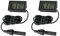 IGEAIIE Digital Thermometer Hygrometer, 2 Pack Mini Humidity Meter, Accurate Humidity and Temperature Gauge, Hydrometer for Reptiles, Terrarium, Incubator, Aquarium, Office, and Living Room