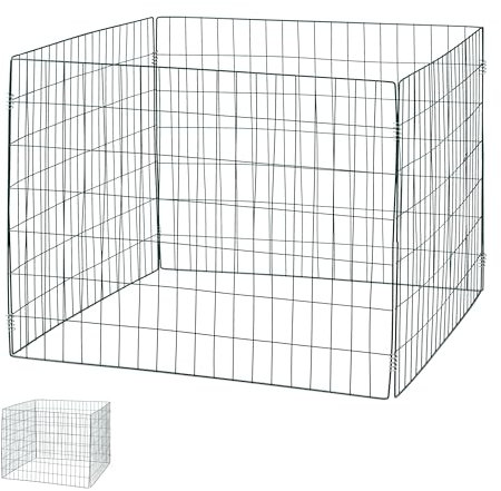 Relaxdays Composteur de Jardin, Lot de 2, en métal (Acier), 560 litres, H x L x P : 70 x 90 x 90 cm, Vert