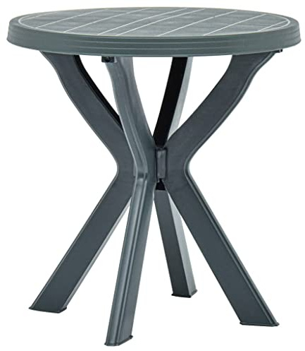 Myheimly Bistrotisch Grün Ø70 cm Kunststoff