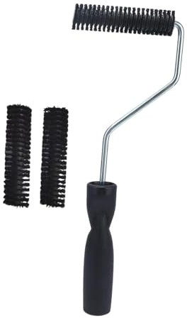 Ronyme Rouleau à peinture en fibre de verre, outil à bulles, antidérapant, multifonction, portable, pour baignoire, maison et intérieur, Tête 28mmx100mm