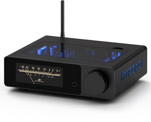 Ampapa Q1 Digital-Analog-Wandler: HiFi USB DAC Adapter 768 kHz/32 Bit DSD512, APTX-HD Bluetooth 5.2 Kopfhörerverstärker mit ESS9039+AK4493 für Heimstereo-Verstärker und Desktop-Hören