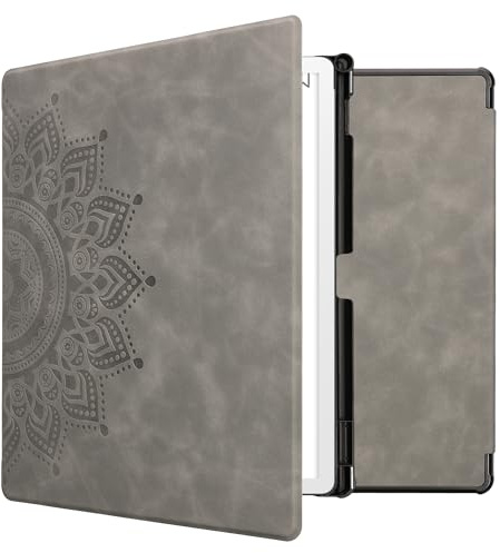 kwmobileÉtui Compatible avec Amazon Kindle Scribe 11 (2025) Coque - Étui à Rabat magnétique tabletteeReader Similicuir - Gris
