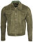 Infinity Männer Khaki Ziege Wildleder Bomber Varsity Jacke M