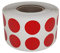 Sticker Rot 13 mm runde Aufkleber – 1,3 cm Klebepunkte 1080 Stück von Royal Green