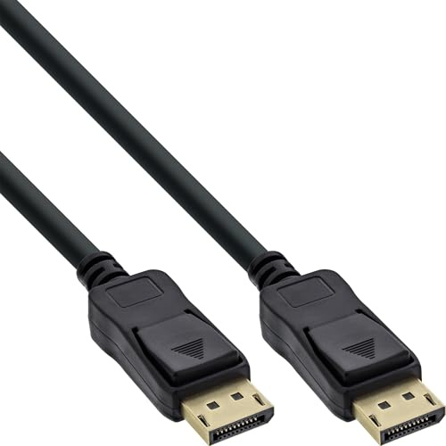 InLine 17155P DisplayPort Kabel, 4K2K, schwarz, vergoldete Kontakte, 0,5m