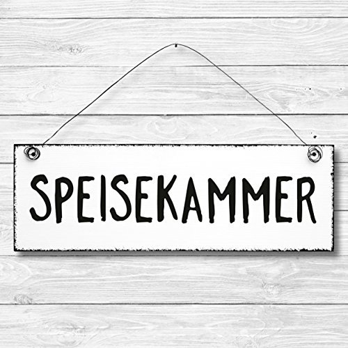 Speisekammer - Türschild Dekoschild Wandschild Holz Deko Schild 10x30cm Holzdeko Holzbild Deko Schild Geschenk Mitbringsel Geburtstag Hochzeit Weihnachten