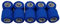 PintoMed - Venda Cohesiva - 10 x Azul - 10 Rollos x 5 cm x 4,5 m estirado - Vendaje autoadhesiva elástica y Flexible, Cinta Adhesiva, Vet Wrap, Tape, Primeros auxílios y Lesiones