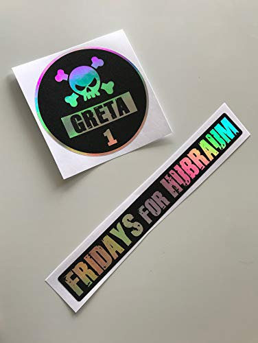Schönheits Shop Set Fridays for hubraum klimagreta co2 Autoaufkleber Greta Tuning Sticker Decal