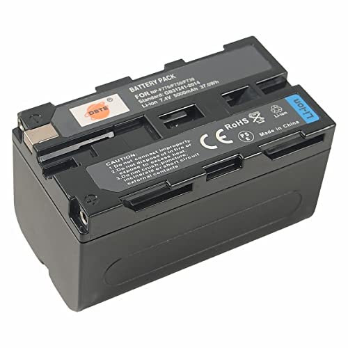 DSTE Ersatz Batterie Li-Ionen-Akku Compatible für NP-F750,NP-F770,NP-F730 und Sony NP-F550,NP-F970,DCR-TRV820K,CCD-SC65,CCD-TRV815,DCR-TRV9,CCD-TRV82,DCR-TRV900,CCD-TRV85,DCR-VX200,CCD-TR3300 Kamera