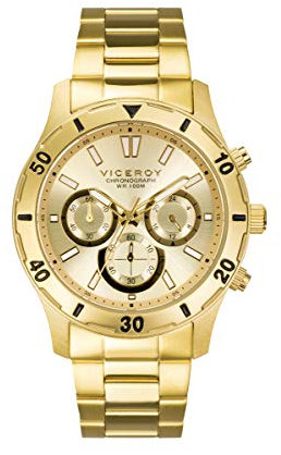 Viceroy - Crono Acero IP Dorado Brazalete Sr Va - 401135-97