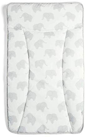 Mamas & Papas Essentials Baby Changing Mat, Easy Clean PVC Coated Design, Elephant Family