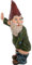 OrangeC 15cm Jardin Nu Humour Statue Jardin Polyrésine Nains Jardin Decoration pour Exterieur (B)