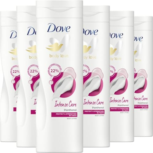 Dove Body Love Body Lotion - Intense Care - mit Ceramide restoring Serum - 3er Pack (3 x 400ml)