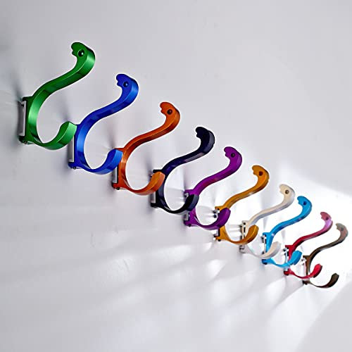 600er Set Kleiderhaken Jacken Jugendlich Hakenset Wandhaken Schrauben Bunt Garderobenhaken Huthaken Schlusselhaken Handtuchhaken für Dusche Bad Korridor Klein Haken Wand