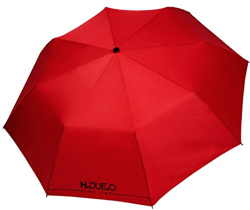 H.due.O Parasol HiGH-Tech Mini automatique anti-vent Aracari (Rouge)