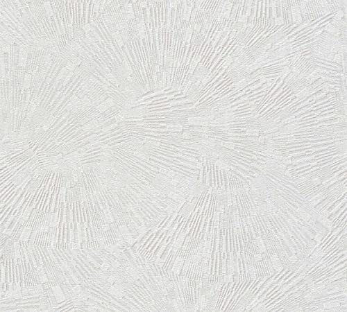 Livingwalls Design Tapete 382034 Modern Weiß Vliestapete für Wohnzimmer Schlafzimmer Büro 10,05x0,53m Made in Germany
