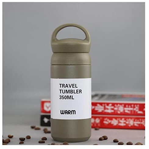 350 ml / 500ml portatile thermos bottiglia doppia parete in acciaio inox travel Tumbler Tumbler Bock Termica (Capacity : 500ml, Color : Grey)