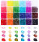 PH PandaHall Perlen Für Armbänder, 6mm Kristall Facettierte Perlen 24 Farben Glitzerperlen Regenbogen Bicone Perlen Selber Machen Für Armbänder Halskette Ohrringen DIY Auffädeln Basteln 2160 Stück