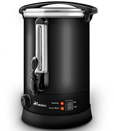TRESKO® Glühweinkocher 20L / 2500W Einkochautomat aus Edelstahl Glühweinkessel Glühweinautomat Heißgetränkeautomat Heißwasserspender