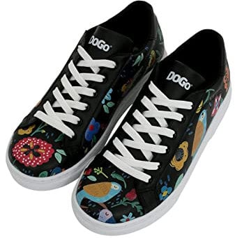 DOGO Vegane DamenAce Sneakers - Flowers & Birds 39