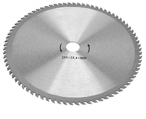 10 80T Brush Cutter Blade, Circular Strimmer Replacement Garden Clearing Saw Blades for Cutting Wood Grass Shrubs