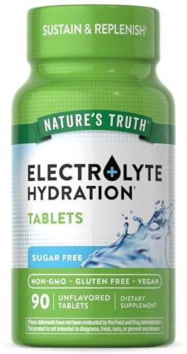 Nature's Truth Electrolyte Tablets | No Sugar | 90 Count