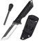 KHU Coltello a lama fissa Coltello da caccia Coltello da sopravvivenza Coltello Bushcraft 440C Acciaio G10 Handle, All'aperto campeggio accessori utili regalo uomo With Kydex Sheath