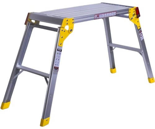 Excel Heavy Duty Aluminium Platform Work Bench Folding Hop Up 300mm x 700mm - Aluminiumhop up, Stool, Aluminium Ladder, Foldable Hop up, Portable hop up