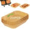 Pulsky Backpapier für Ninja Heißluftfritteuse, 200 Stück Airfryer Papier 22 * 14 CM BPA-Freies, Airfryer Accessories Kompatibel mit Ninja AF300EU AF400EU,Princess und Anderen Dual Zone Air Fryer