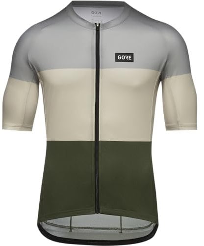 GORE WEAR Herren Spirit Stripes Jerseys, Lab Grau/Tech Beige, M EU