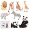 Kinder Bügelflicken Patches, 8 Stück Patches Aufnäher, Flicken Zum Aufbügeln Kinder, Tier Aufbügelflicken, Für T-Shirt,Jeans, Kleidung Taschen, Mützen, Reparieren Sie Das Loch, DIY-Zubehör