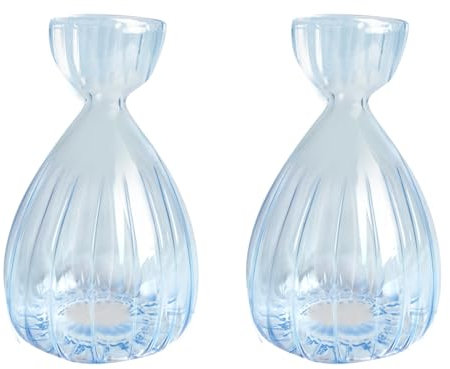 Avocado Samen Vase, Avocado Baum Blumenvasen, Topf für den Anbau von Pflanzgefäß, Avocado-Baum-Anzucht-Set, Glas, Hydrokulturvasen, Samenpflanzenvase für Gartenliebhaber, Blau, 2 Stück