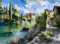 ZHAOSHAN Leinwandbild, Poster, 58 x 90 cm, ohne Rahmen, Gardasee, Italien, Landschaft, Aquarell