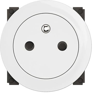 LEGRAND - Prise Electrique Murale avec Terre Céliane Surface Confort - Prise Affleurante avec Socle Rétractable - A compléter d'un support et d'une Plaque - Blanc