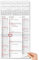 TOBJA 3 Monatskalender 2026 Wandkalender mit Schieber - Nebeneinanderliegende Monate Kalender 2026 Wandkalender | Platz für Termine, Geburtstage & Urlaube | Großformat 30x59 cm (gefalzt!)