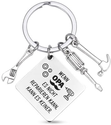 Belillpipi Personalisierte Geschenke Opa Schlüsselanhänger, Opa Geschenk Geburtstag, Beste Geschenk für opa Weihnachten von Enkel Enkelin