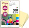 younikat DIN A6 Papier 80 g/m² I 500 Blatt in hell-gelb I Kopierpapier Blanko Rezeptpapier I dv1506