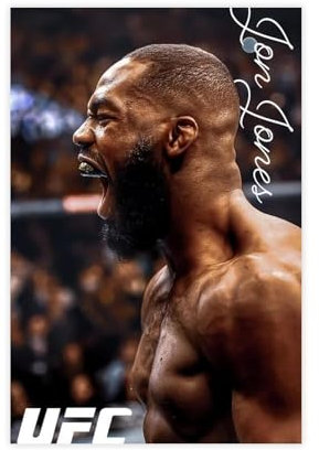 bacrhjlb Jon Jones UFC Poster auf Leinwand, Schlafzimmer, Dekoration, Landschaft, Büro, Raumdekoration, Geschenk, 30 x 45 cm