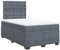 Willood Boxspringbett mit Komfortmatratze und Kopfteil Boxspringbett 120 x 200 cm-Knöpfe Dunkelgrau
